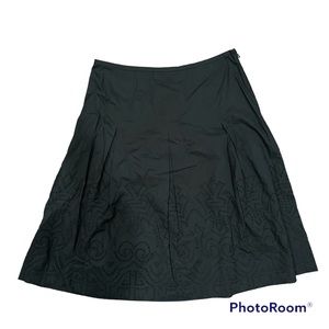 Talbots eyelet black skirt 10 cotton